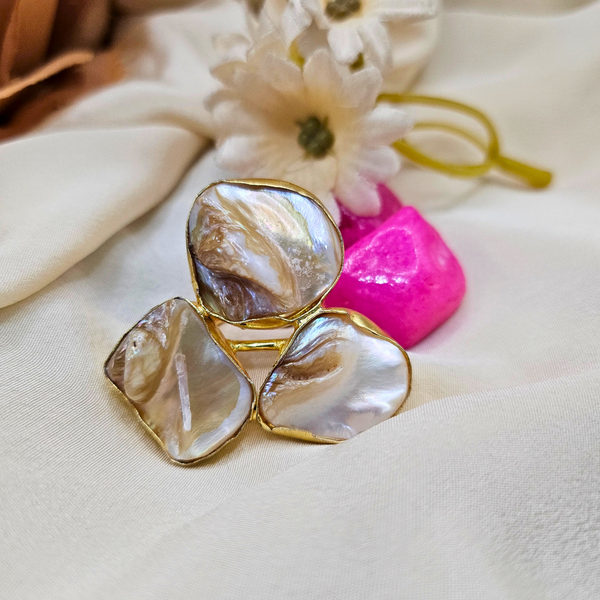 Baroque Pearl Bracelet and Ring Combo