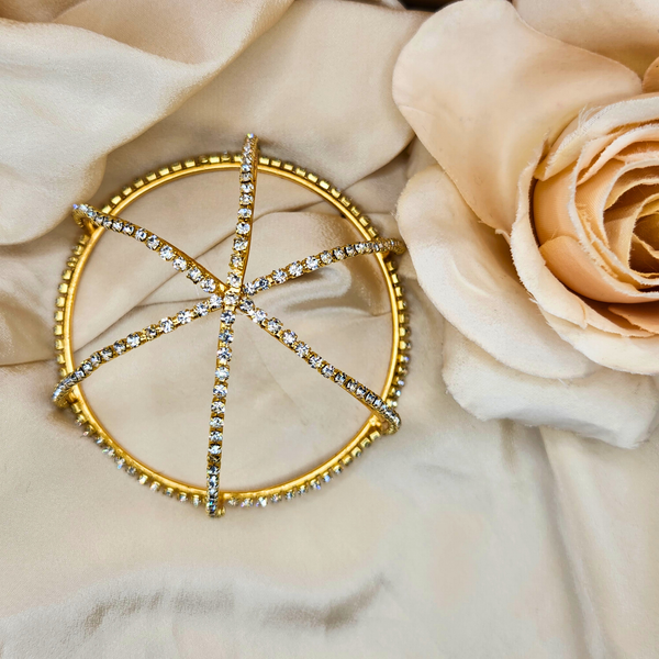 Rhinestone Hair Bun Cage Accessory