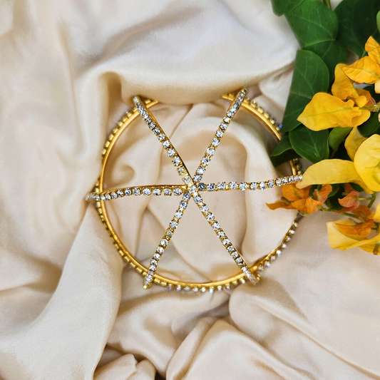 Rhinestone Hair Bun Cage Accessory